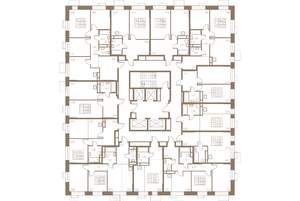 1-к квартира, строящийся дом, 44м2, 5/24 этаж